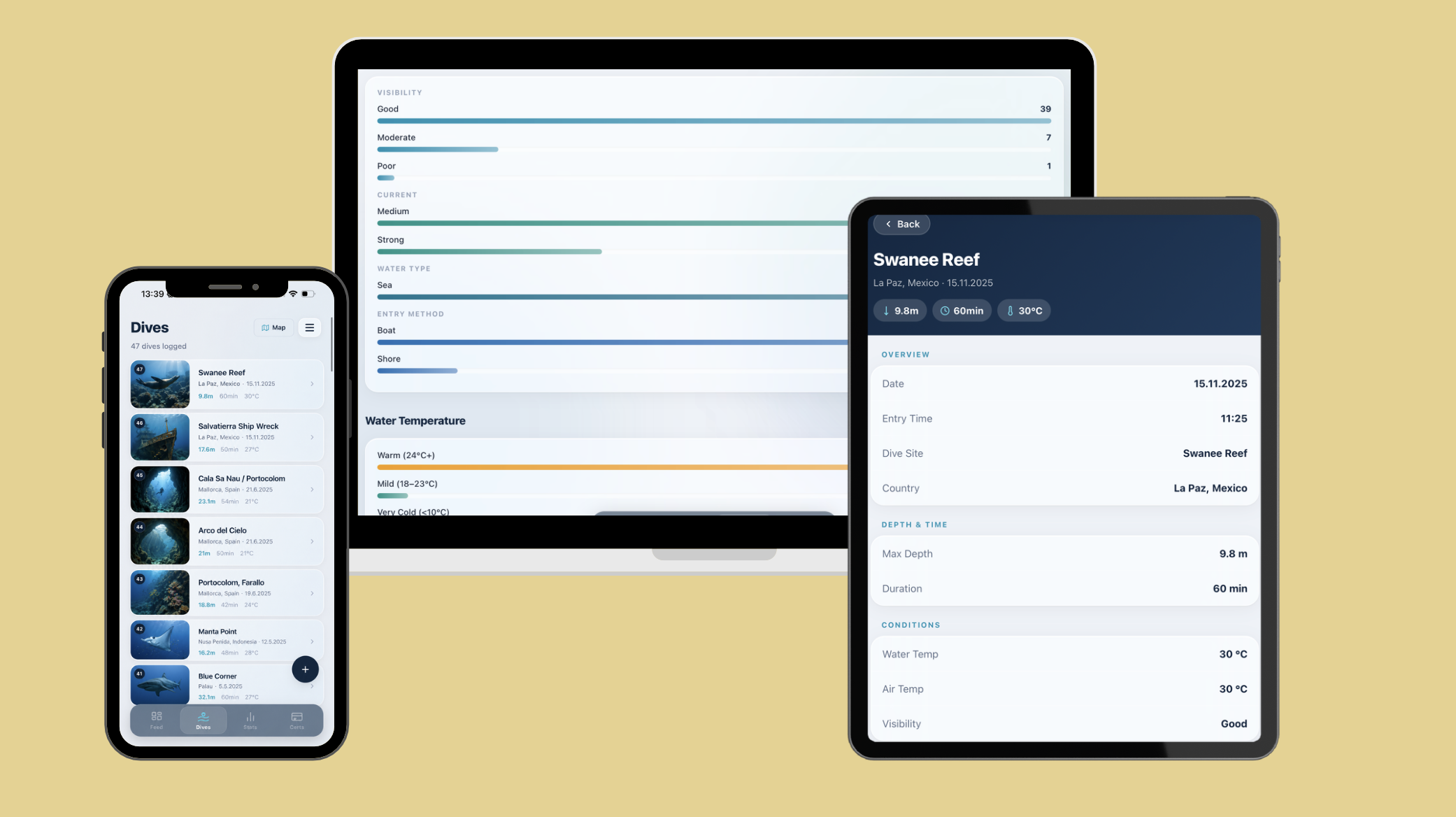 Ocean Pulse on iPhone, iPad and desktop